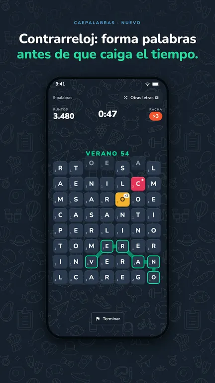 Build words before time runs out
